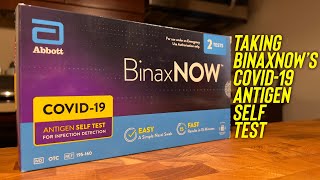 How To Take BinaxNOW Covid19 Antigen Home Test 122321 [upl. by Ilahsiav724]