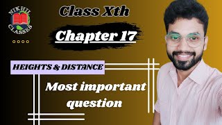 Height and Distance Chapter 17 Icse Class 10 Most Important Question OP Malhotra Solution [upl. by Devol]