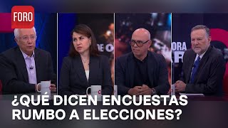 ¿Cómo van las encuestas rumbo a las elecciones presidenciales de México  Es la Hora de Opinar [upl. by Akinert]