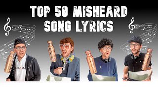 TOP 50 Misheard Song Lyrics [upl. by Ozne]