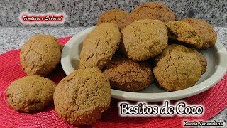 BESITOS DE COCO Galletas increibles y muy fáciles receta venezolana [upl. by Hadnama]