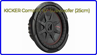 REVIEW 2024 KICKER CompRT 10quot Subwoofer 25cm ESSENTIAL details [upl. by Ramsey750]