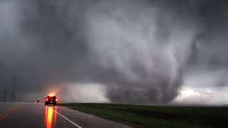 ANGRY MultiVortex Tornado in Elkhorn Nebraska [upl. by Stent585]