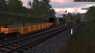 Railroader 2024 11 11 U30B Freighttrain Alarka to Bryson [upl. by Dilahk]