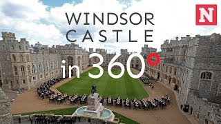 Windsor Castle 360° Video Of The British Royal Family Home [upl. by Nirda]