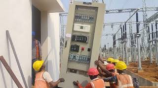 Relay Panel Installation In 400220 Kv SubstationIsolaterInsulater Conductor [upl. by Iong]