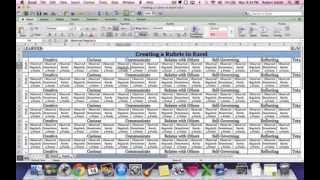 Create a Basic Rubric in Excel Step 6 [upl. by Keene]