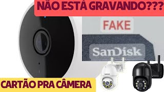 CÂMERA IP WIFI NAO GRAVA FICA FALHAS NA GRAVAÇÃO  QUAL CARTÃO USAR EM CAMERAS DE SEGURANÇA [upl. by Costin690]