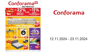 Conforama Prospekt CH  1211  23112024 [upl. by Flossi695]