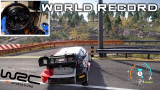 World Record Rally Japan Shinshiro Rally1  WRC Generations  T300RS  TH8A 4K60FPS [upl. by Ahcorb587]