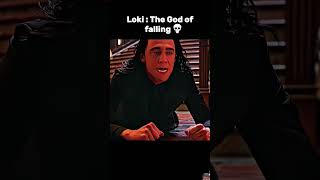 Loki becomes the God of falling marvel loki avengers mcu [upl. by Anelegna]