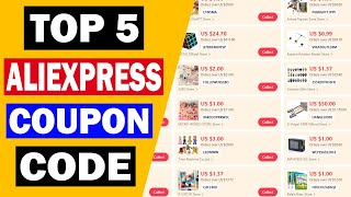 Top 5 Best AliExpress Coupon Code 2023  Latest AliExpress Official Coupons Code November 2023 [upl. by Kenway]