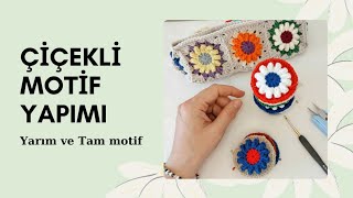 Kalemlik için Tam ve Yarım Çiçek Motif Yapımı [upl. by Eessac]