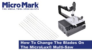 How To Change The Blades On The MicroLux® Variable Speed Multi Saw [upl. by Kunkle]