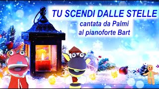 TU SCENDI DALLE STELLE CON TESTO  BUON NATALE [upl. by Hakvir]