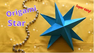 ★ MAKKELIJKE ORIGAMI 3D STER VOUWEN MET PAPIER 5 minuten knutselen ★ [upl. by Bert]