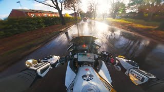 PILLIONS and FLOOD  2015 Suzuki Fireblade RRRS Gold Edition  4K [upl. by Norud981]