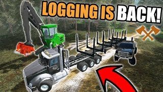 LOGGING IS BACK IN A NEW ALASKA MAP amp MOVING EQUIPMENT  FARMING SIMULATOR 2017 [upl. by Dinnage267]