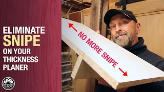 Say Goodbye To Snipe  Thickness Planer Jig  Woodworking [upl. by Abrahams]