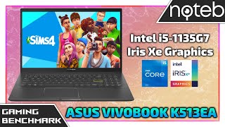 Asus Vivobook OLED K513  Sims 4 Gameplay Benchmark i51135G7 Iris Xe [upl. by Ranilopa]