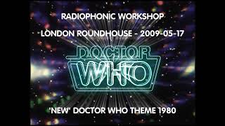 New Doctor Who Theme  Radiophonic Workshop Live  London Roundhouse 2009 [upl. by Idnym]