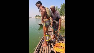 Best Unique Fishing Technique From River fish fishingvideo river fishing [upl. by Tnert]