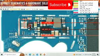 Samsung A047 antina network schematic diagram  samsung a04 signal ways and circuits [upl. by Paddie]