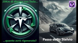 Speciale frenata rigenerativa Sul tetto dItalia con Tesla Model 3 [upl. by Imaj]