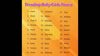 TRENDING 🔥 BABY GIRL NAMES  Baby Girl Names 2024  Baby girl names shortsfeeds babygirlnames 2 [upl. by Lemaceon237]