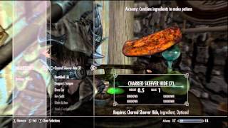 Skyrim Potion guide Cure curse amp Damage health [upl. by Asilej]