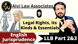 Legal Rights its kinds amp Essentials  English Jurisprudence LLB  Important questions  Lecture 9 [upl. by Garfield500]