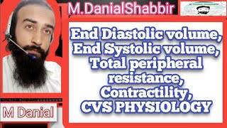 End Diastolic Volume End Systolic Volume TPR  Contractility  CVS PHYSIOLOGY M Danial Shabbir [upl. by Nairoc]