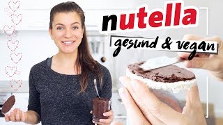 Gesunde Nutella  Vegan Gesund amp ohne Zucker  Neuer Trend Schoko Hummus [upl. by Nolyaj76]