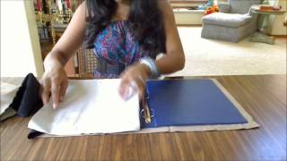 How to make a binder cover with pockets [upl. by Tdnaltroc]