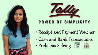 Receipt Payment Voucher and Bank Transactions in TallyTallyTutorial [upl. by Falito]