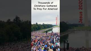 Hallelujah Thousands Gathered To Pray For America gospelmusic christianworship christianrevival [upl. by Airetak]