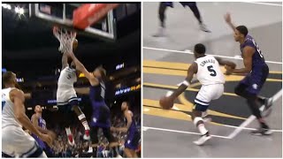 Anthony Edwards INSANE Crossover amp Poster Dunk on Domantas Sabonis 🔥 NBA Highlights 2024 [upl. by Modestia]