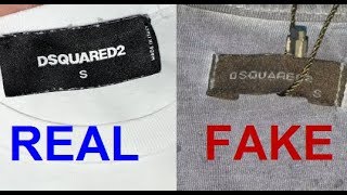 Real vs Fake Dsquared2 T shirt How to spot fake Dsquared [upl. by Clancy930]