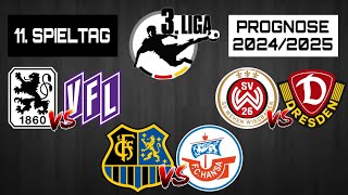 11 SPIELTAG 3 LIGA PROGNOSE 20242025  1 FC Saarbrücken gegen Hansa Rostock [upl. by Auhsohey809]