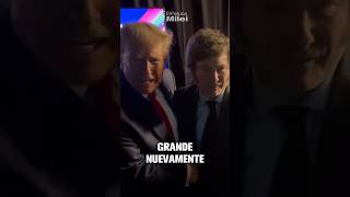 EL EMOCIONANTE ENCUENTRO DE JAVIER MILEI CON DONALD TRUMP [upl. by Niarb]