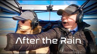 After the Rain  Flying in a EuroFOX Microlight Rotax 912iS [upl. by Renrew]