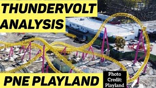 ThunderVolt Analysis NEW FOR 2024 LSM Roller Coaster at PNE Playland Vancouver [upl. by Krenn]