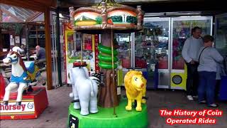 2000s Coin Operated Roundabout Kiddie Ride  Mini Jungle Carousel [upl. by Frieda612]