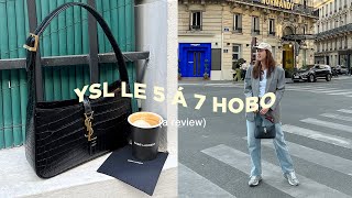 le 5 à 7 hobo bag by saint laurent a review [upl. by Boarer]