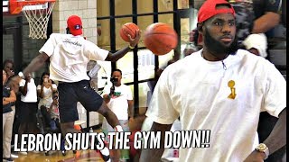 LeBron James CRAZY DUNKS During Bronnys PreGame Warm Ups SHUTS THE GYM DOWN [upl. by Nylrats]