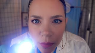 ASMR Eye Exam 👁️ There’s Something in Your Eye  Eye Drops Instructions [upl. by Notkcorb]