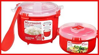 Sistema Microwave Rice Cooker and Steamer Bowl for Vegetables with Steam Release Vent Dishwasher Sa [upl. by Aneen804]