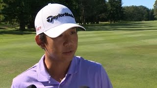 Albin Choi comments after Round 4 of Island Savings Open [upl. by Etat888]