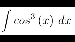 Integral do cosseno elevado ao cubo de x [upl. by Gilcrest]