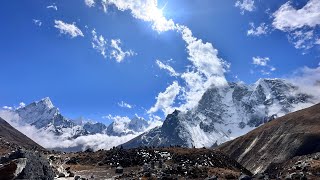 Returning point of Mount Everest Base Camp everestbasecamp everestbasecamptrekking himalayas [upl. by Esyla]